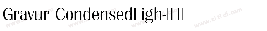 Gravur CondensedLigh字体转换